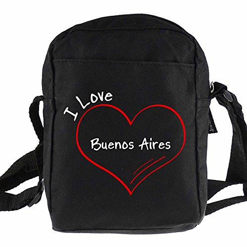 Preisvergleich Produktbild Umhängetasche Modern I Love Buenos Aires schwarz