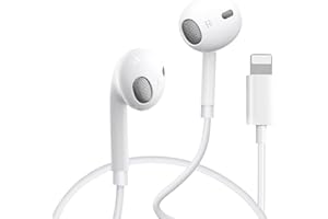 GDMINLO Lightning Earphones wired【Apple MFi Certified】Earphones In-Ear iPhone headphones (Built-in Microphone & Volume Control) Headphones Compatible with iPhone 14/14Plus/13Pro Max/12Pro/11/X/XS/XR/7/8/8Plus