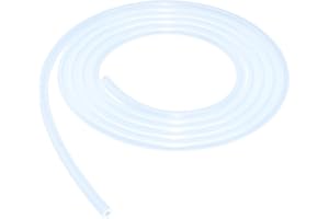 LAVMHAB Clear Silicone Tube Food Grade Hoses Size 7mm x 11mm, Length 2m (6.5ft), Thickness 2.0mm, Flexible Rubber Silicone Tubing for Air Hoses Water Pipes