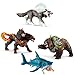 Produktbild Eldrador Schleich 42451 Höllenhund + 42452 Schneewolf + 42453 Monsterfisch + 42454 Höhlenbär