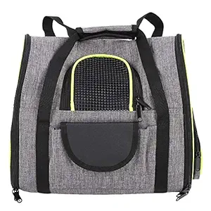 Pet Bag, Folding Pet Bag, Can Hand Carried Or Can Single Shoulder Carrying, for Cat Carrier Pet Carrier Cat Backpack Dog Backpack(PTk066-grey Green)