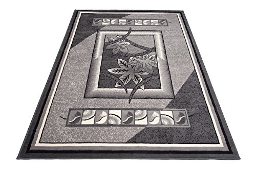 DESIGNER TEPPICH WOHNZIMMER TEPPICH SCHÖN MUSTER IN GRAU CREME (300×400 cm) - 6