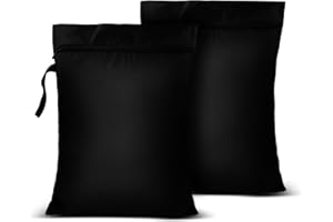 Dunkwckore 2 PCS Sac a Linge Sale Voyage, 40 x 50 cm Impermeable Vêtements Mouillés Sac Organisateur Pliable, avec Fermeture Sac de Rangement pour Maillots de Bain, Voyage Sport, Gym