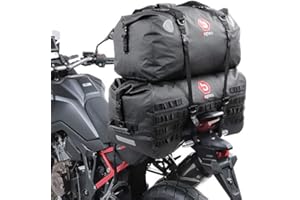 Bagtecs Sacoche de Selle Moto arrière Set SX70 + XF60 Drybag Etanche 130L
