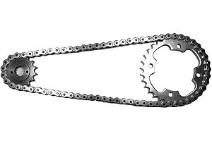 ESJOT Kettensatz/Kettenkit Quad Ersatzteil für/kompatibel mit Barossa SMC Stinger 250 Z.14/40-130mm