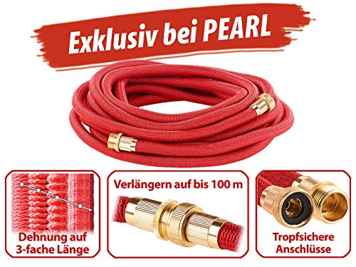 Royal Gardineer Dehnbarer Profi-Gartenschlauch PRO.V5 mit Alu-Anschlüssen, 10 – 30 m - 2