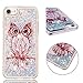 Produktbild Ooboom® iPhone 8/iPhone 7 Hülle TPU Silikon Bumper Schutzhülle Handy Tasche Case Cover mit Funkeln Glänzend Bling Glitter - Eule