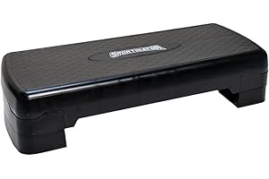 ‎SPORTINATOR SPORTINATOR® Fitness Stepper höhenverstellbarer von 10 bis 15 cm, kompaktes Design aus Kunststoff mit Rutschfester Oberfläche. Belastbarkeit bis 250 kg