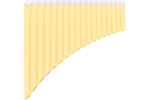 SPYMINNPOO Panflöte, Panflöten in C-Taste mit Kartontragetasche für Kinder, Erwachsene, Anfänger, Lehrpersonal(Gelb)