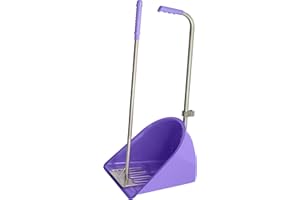 KETOPLASTICS Muck Grabber Stable Mate Manure Collector Long Handle Poop Scoop & Rake Stable Paddock Dock Tidy Ideal for Horse, Pony, Donkey, Dog, Leaves for Yard, Stable, Horsebox & Garden - 80 cm (Purple)