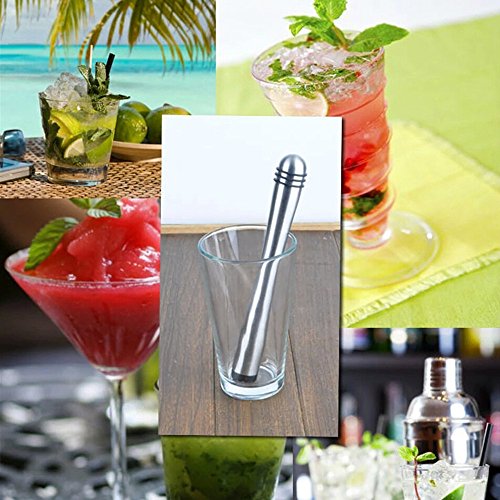 ZNYSTAR Bar Stößel Muddler Cocktail Muddler Mojito Cocktail Trinken Muddler (Cocktail Muddler) - 4