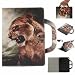 Produktbild TAITOU Huawei MediaPad M3 8.4 Tablet Movie Stand Case, Art Paint Portable Hand Strap Cover[Money Credit Card ID Slots] New Soft PU Leather Light Case for Huawei MediaPad M3 8.4 Roar Femeal Lion