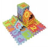 Kungfu Mall 36pcs EVA Baby Kriechende Matte Schaum Pad Alphabet Zahl Puzzle Kind Crawl Spielen Mat Puzzle Matte