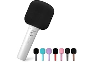 MAONO MKP100 Bluetooth mikrofon do karaoke, przenośny mikrofon 3 w 1, bezprzewodowy mikrofon ręczny z 8 magicznymi dźwiękami, do podróży, domu, na imprezę, nagrywanie muzyki, AUX, śpiewanie w duecie,