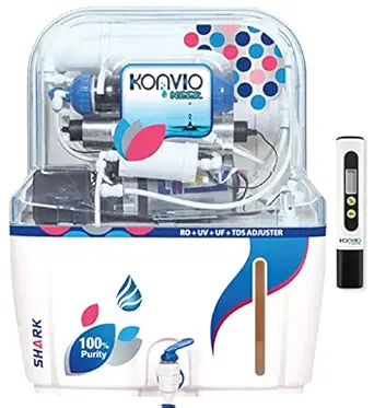 Konvio Neer Aqua Mineral RO+UV+UF+TDS Adjuster Water Filter and Purifier with High TDS Membrane and Total Dissolved Solid Meter (Blue)