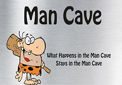 Man Cave Sign (BRUSHED SILVER)