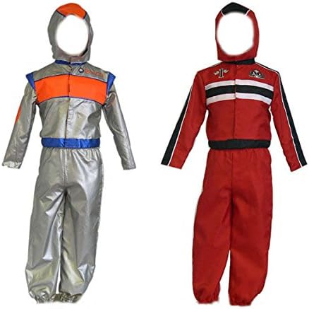 Boys Kids Childrens Astronaut Racing Driver 2in1 Reversible Fancy Dress Costume 3-5 Years
