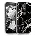 Produktbild kwmobile Hülle für Motorola Moto G4 / Moto G4 Plus - TPU Silikon Backcover Case Handy Schutzhülle - Cover klar Marmor Design Schwarz Weiß