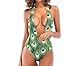 Produktbild homee Bademode - Sommer Westlichen Frau Gedruckt Bademode Strand Verband Pfau Print Siamesischer Badeanzug,Im Bild,L