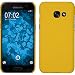 Produktbild PhoneNatic Case für Samsung Galaxy A5 2017 Hülle gelb gummiert Hard-case + 2 Schutzfolien