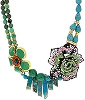 Katerina Psoma Howlite and Flower Necklace of 44cm