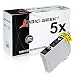 Produktbild Logic-Seek® 5 Tintenpatronen XXL für Epson T2981 XP-332 XP-335 XP-432 XP-235 XP-435 Tintenstrahl Multifunktionsdrucker - Schwarz je 17 ml - C13T29814010