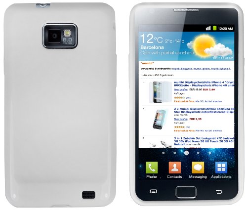 Preisvergleich Produktbild mumbi TPU Silikon Schutzhülle für Samsung Galaxy S2 i9100