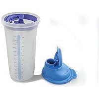 TUPPERWARE Backen Mix-Fix 600 ml Shake-It blau Shaker Mess- Mixbecher Shaky 8690