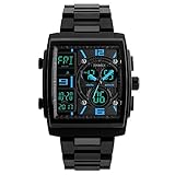 SKMEI Herren Digitaluhr Armbanduhren 5ATM Wasser Beständige Hintergrundbeleuchtung Chronograph Uhr