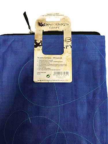 Beadbags Crispy – Nachhaltige universelle Laptophülle (13 Zoll) – individuell erstellt aus recycletem, tropischem Fisch- und Moskitonetz, Fair Trade, umweltschonend, strapazierfähig - 2