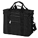 Produktbild COOTA 20L Isoliertasche mit Große Kapazität and faltbar, Isolierte Schultertaschen, Kühltasche mit Deckel zum Öffnen, Heiße und kalte Isolationstasche mit verstellbarem Schultergurt (Schwarz)