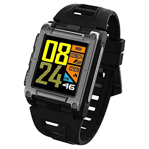 Preisvergleich Produktbild BZLine Bluetooth Smartwatch, Berufs IP68 imprägniern Schwimmen-intelligente Uhr Bluetooth GPS-Armband Smart Watch für iOS Android Samsung Huawei Sony LG HTC Google Herren Damen Kinder Mädchen Jungen (Schwarz)
