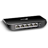 TP-Link TL-SG1005D 5-Port Desktop Gigabit Ethernet Switch/Hub, Network Splitter, Plug and play, Plastic Case