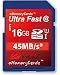 Produktbild eMemoryCards 16GB Ultra schnelle 45MB/s Class 10 SD SDHC Speicherkarte für Canon LEGRIA HF G40 Camcorder