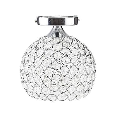 Goeco Moderne Lampe de Plafond LED Plafonnier Lampe de salon Décoration Moderne Luminaire Lampe de Plafonnier en Cristal Pour Couloir, Bar, Cuisine, Salle à Manger, Chambre d'Enfants D18cm