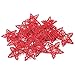 Produktbild LEEQ 20 Stück Polyrattan Sterne, Hochzeit, Festival Weihnachten Dekoration zum Aufhängen, 6 cm, Rattan, Rot, 6 cm, 6 cm, 6 cm, rot 6 cm