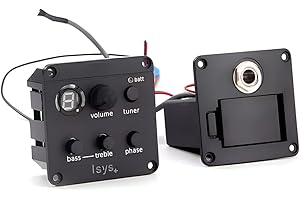 GENERIC Pickup per chitarra acustica Sistema di preamplificazione a bordo Piezo Pickup Mic Blend Preamp Chitarra Acustica Classica Sintonizzatore EQ Pickup Piezo per ISYS+ Accessori