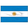 SHATCHI 5ft x 3ft Argentina National Flags Events Pub BBQ Royal Theme Decorations Rugby Sports Banner Support Table Cover, Polyester