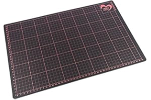 Ideen mit Herz Alfombrilla de corte, autorreparable, diseño | con dimensiones, división en centímetros | base de trabajo resistente a los cortes para manualidades, scrapbooking (DIN A3, 45 x 30 cm)