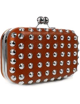 Lovely Lauri Nieten Clutch Abendtasche Hardcase Box