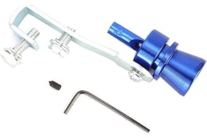 SOLUPTANISU Sifflet Echappement,Loud Whistle Sound Maker,Car Turbo Sound Whistle Tail Throat Muffler Tuyau d'échappement Whistle Roar Maker Car Auto Exhaust Pipe Straight Tailpipe Accessory Blue(TC M)