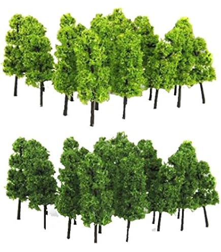 Anneome 6 Stück Teiliges Modellbau Tannenbaum Mini Produktbild-Vorschau 10