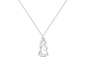 cotigo- Collar de virgen acero inoxidable, santos de España, catolico, religion, Patrona España, Patron España, regalo mujer, hombre, regalo para abuela.