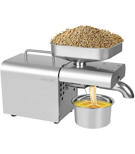 Automatische Ölpresse Aus Edelstahl – 1500 W, Digitale Temperaturregelung – Für Nüsse, Erdnüsse, Sesam & Mehr