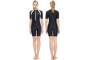 SEAUR - Women Wetsuits Full Length Swimming Costume Diving Suit One Piece Modest Swimsuit Athletic Swimwear Sun Protection Surfing Suit