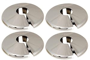 THE HOME FUSION COMPANY Lot de 2 colliers chromés pour radiateur 15 mm