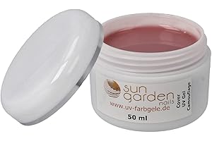sun garden nails Gel UV Cover 50 ml - unghie mimetico rosa - ricostruzione polimerizzante LED NUDE per nail design art - gel costruttore