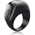 iQibla Zikr Flex Advance Ring Tasbih Counting With 3 Compatible Sizes(18mm / 20mm / 22mm) | 2-5 Prayer Reminder | Tasbih Reminder | BT Connectivity | Qibla Life App - Black