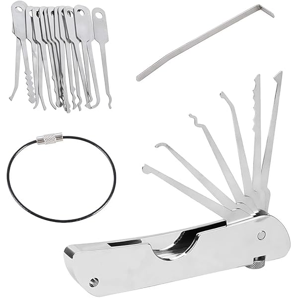 Set Di 10 Chiavi Passpartout Per Auto - Acciaio INOX - Per Serrature A Cilindro E Placchetta - Per Fabbri - Foto 5