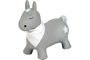 Kindsgut Gioco Gonfiabile per Saltare, Colori tenui e Moderni, Pompa d'Aria Inclusa, Pony